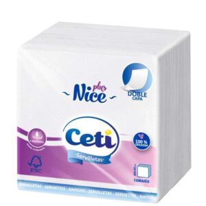 SERVILLETA CETI BLANCA 100UD